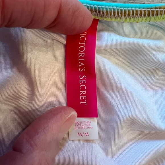 Victorias Secret - Neon Stripe Swim Top - Picture 3 of 3